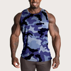 Camiseta sin mangas personalizada para hombre, básica, de algodón, para entrenamiento muscular, fitness, gimnasio, culturismo, informal. - Product Image 4