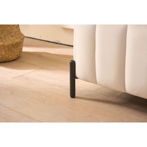Panca Morbida in Velluto Beige da 125 cm con Vano Contenitore per Soggiorno, Ingresso e Camera da Letto - Product Image 5