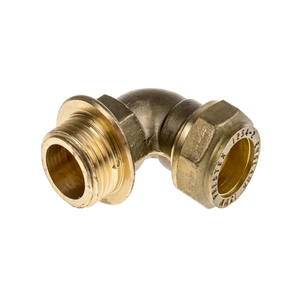 Raccord coudé en laiton à compression pour connexions de conduites pneumatiques - Product Image 5