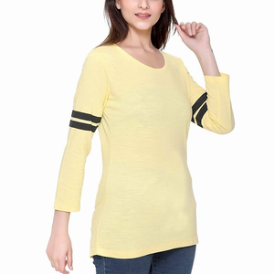 Latest Women Long Sleeve Shirts High Quality Soft Daily Wear <b>Crop</b> <b>Top</b> t Shirt Cotton Made Tee Shirts <b>for</b> Women MADE BY HS 2026 - Product Image 4