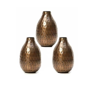 Copper Plated Metal Flower Planter and <b>Pot</b> Hammered Design Home and Garden Decorative Flower Vase <b>Pot</b> and Planter On Hot Sale - Product Image 1