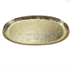 Bandeja navideña de aluminio duradera más vendida con asas, estilo de diseño moderno, decoración de Metal para el hogar, arte ambiental para sala de estar interior - Product Image 5