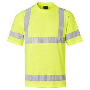 <b>Hi</b> <b>Vis</b> Reflective Tape Working <b>T</b>-<b>Shirts</b> for Men High Visibility Safety Clothing Workwear <b>T</b>-<b>Shirts</b> for Construction Road Work - Product Image 1