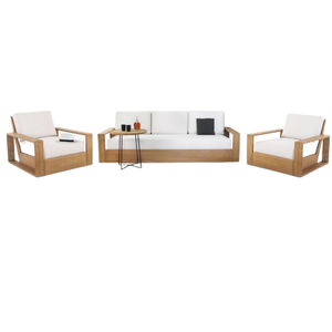 Ensemble de canapés en promotion pour salon, en teck, design moderne, adapté à l'intérieur, durable. - Product Image 6