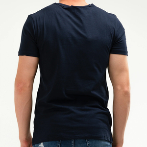 Fabricación de Ropa, Camisetas de Hombre de Manga Corta para Verano, Venta al por Mayor, Camisetas Casuales Lisas de Algodón 100% para Hombre - Product Image 4