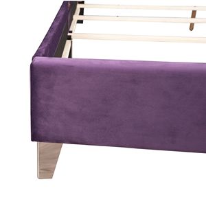 Letto Queen Size Viola Tranquillo con Contenitore, Mobili Imbottiti - Product Image 2