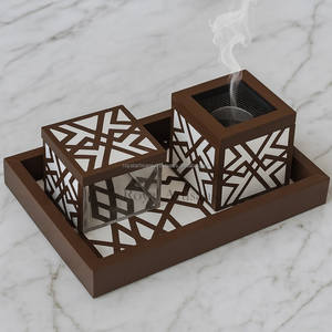 Brûleur de Bakhoor en os de luxe et brûleur d'encens fait main pour le Ramadan Fournisseur en gros de Mubkhar d'Inde - Product Image 4