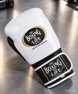 นวมชกมวยหนังแท้ No Boxing No Life ขนาด 08 ออนซ์ 24 ออนซ์ แบบผูกเชือก อุปกรณ์ฝึกซ้อม สีและโลโก้ปรับแต่งได้ ระบายอากาศได้ดี คุณภาพสูงสุด - Product Image 2
