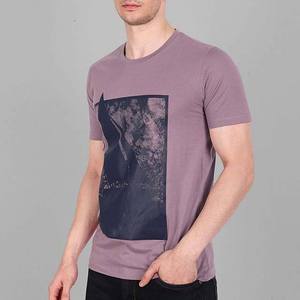 Camiseta Premium de Algodón para Hombre, Cuello Redondo, Manga Corta, Corte Regular, Transpirable, Lisa, Informal, Holgada, con Logotipo Personalizado, Venta al Por Mayor de Fábrica - Product Image 2