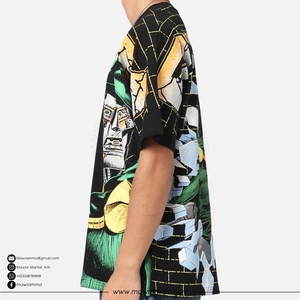 T-shirt en jersey surdimensionné très vendu, 100% coton, qualité supérieure, logo imprimé numérique personnalisé, unisexe, streetwear décontracté - Product Image 2
