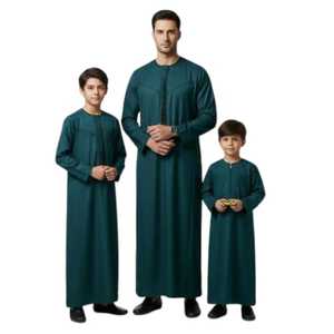 Túnica Árabe de Poliéster Ligero y Transpirable para Hombre, Ropa Islámica Personalizada, Talla Grande, Corte Holgado, Largo hasta el Tobillo - Product Image 1