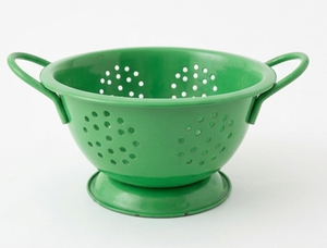 Vintage Style Green Metal Colander With Handles Durable Kitchen <b>Strainer</b> Perfect For Kitchen Restaurant Events - Product Image 4