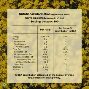 Aceite de Mostaza Silvestre Dabur, Prensado en Frío, Grado Alimenticio, Extracto Herbal en Botella - Product Image 6