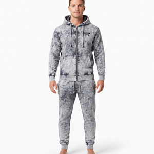 Men's Acid Wash Tracksuit <b>Set</b> Comfortable Breathable Fitness Running Training <b>Jogger</b> Outfit Casual Sportswear Clothing - Product Image 1