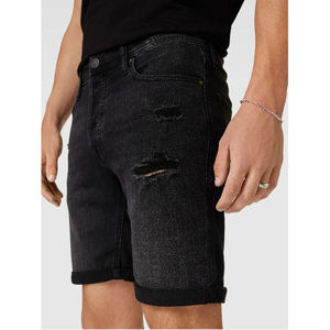 Shorts en jean amples pour hommes, tendance et personnalisés, durables, légers et idéaux pour les sorties décontractées et les journées relaxantes. - Product Image 5