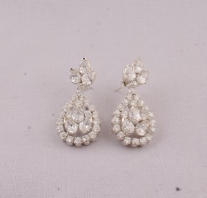 Wholesale Natural Crystal 925 Sterling <b>Silver</b> <b>Dangle</b> <b>Earrings</b> November Birthstone White Gemstone Drop <b>Earrings</b> High Quality Je - Product Image 3