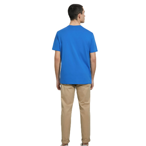 T-shirt unisexe épais 100 % coton uni, personnalisable avec logo, streetwear, anti-plis, respirant, à manches courtes, avec lettres sérigraphiées - Product Image 3