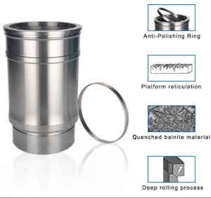 Premium Indian Quality D8 Cylinder Liner Export Quality Engine Parts - Product Image 3