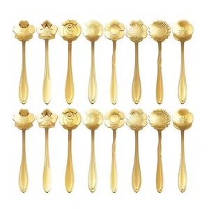 Gold Metal Coffee Tea Spoon Stainless Steel Sugar Spoon Dessert Spoon Kitchen Dining Easy Use - Product Image 6