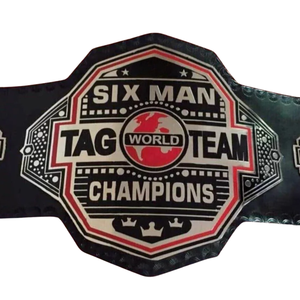 Ceinture de championnat de lutte six contre six haut de gamme personnalisable avec des designs de champion du monde - Product Image 2