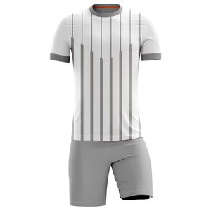 ผู้ผลิต OEM ชุดเสื้อฟุตบอลลายทางสำหรับผู้ชาย แขนสั้น ระบายเหงื่อได้ดี ชุดกีฬาทุกฤดู แบบซับลิเมชั่น - Product Image 3