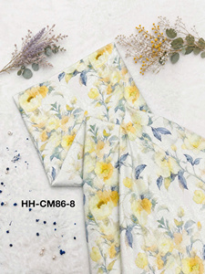 Tissu polyester imprimé floral Viet Thang 8027, 58/60 pouces, tissé, respirant, léger, pour rideaux et textiles de maison - Product Image 1