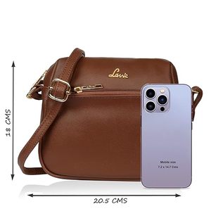 ZOLO LEATHERS Mini Duffle Crossbody Bag Women | Stylish <b>Small</b> <b>Handbag</b> Top Handle Adjustable Strap | Genuine Leather Anti-Theft - Product Image 3