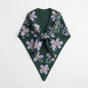 Solid Knit Tie Shawl, Women Plain Knitted Shoulder Wrap, Lightweight Capelet for Office Air Conditioner - Product Image 3