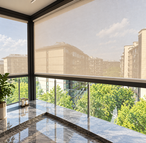 Stores motorisés d'extérieur de haute qualité avec un design moderne sophistiqué, tissu personnalisé, protection solaire durable et intimité pour les maisons - Product Image 6