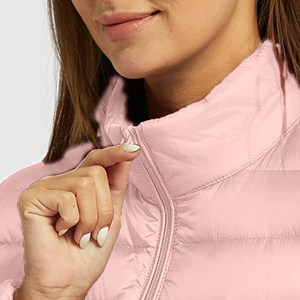 Nueva Llegada, Chaquetas Acolchadas para Mujer, Más Vendidas, Cuello Alto, Mangas Largas, Color Sólido, Precio al por Mayor - Product Image 4