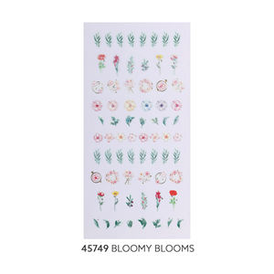 ShineB BLOOMY BLOOMS 3D Nail Art Sticker Corée Design Stickers Fleur Couronne Cadre Feuille Lame Multi-Taille ODM/OEM - Product Image 1