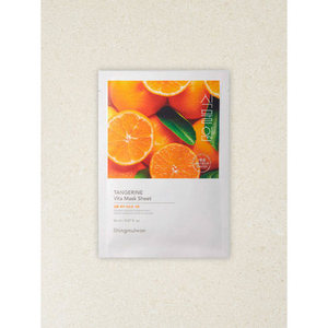 Mascarilla Facial Coreana Shingmulwon Botanic Farm con Extracto de Mandarina y Vitamina C, Iluminadora, Hidratante - Product Image 1