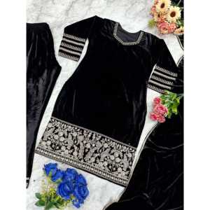 Ropa de fiesta de diseñador para mujer Hermosa parte superior inferior y conjunto Dupatta - Product Image 4