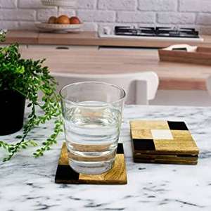 Unique Style Design Resin Inlay Coaster Set MDF Coaster Resin Coaster MDF Resin Inlay Coaster Place Mats at very low Price - Product Image 4