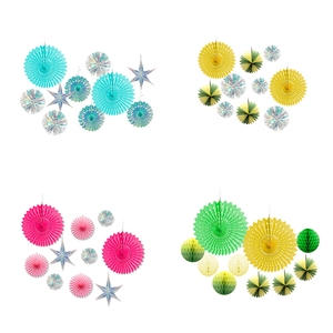 ชุดตกแต่งกระดาษรังผึ้งชุดตกแต่งดาวกระดาษพัดลมแบบแขวน - Product Image 6