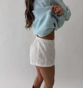 Sweat-shirt en molleton à col montant Y2K pour femme, avec lettres brodées sur le devant, vente en gros - Product Image 4