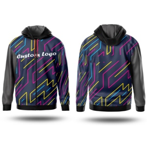 Sudaderas con Capucha de Alta Calidad, Personalizadas con Logotipo Bordado, Impresión Digital por Sublimación, Cierre de Cremallera, Unisex, Invierno, 100% Algodón Felpa - Product Image 1