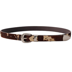 Hebilla de cinturón personalizable de lujo para mujer, de piel de vaca, con forma de calavera, de aleación, de alta calidad, ligera, cómoda, informal y formal. - Product Image 1