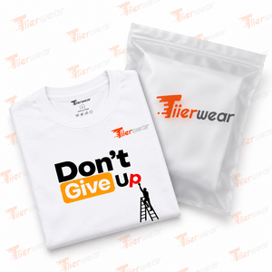 Tiierwear Men's <b>White</b> Short Sleeve <b>T</b>-<b>Shirt</b> Don'<b>t</b> Give Up Printed Casual O-Neck Regular Fit Cotton Jersey <b>Shirt</b> for men - Product Image 6