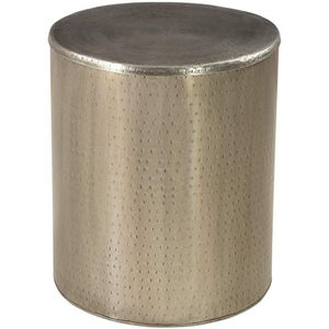 Table d'appoint en fer de qualité supérieure avec finition nickel antique, mobilier d'appoint moderne pour salon, décoration intérieure, tabouret - Product Image 1