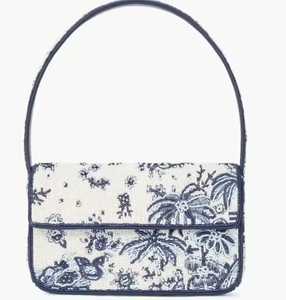 Sacs à main à rabat perlés élégants de créateur pour femmes et jeunes filles, style ethnique de luxe en soie et coton, perles durables - Product Image 1