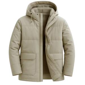 Chaqueta de invierno para hombre, diseño OEM, uso casual, bajo precio, logotipo frontal personalizado, chaquetas acolchadas para hombre en venta - Product Image 5