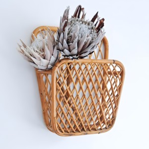 Los mejores expositores de revistas de ratán ecológicos, hechos a mano, para colgar en la pared, soporte para archivos y periódicos. - Product Image 2