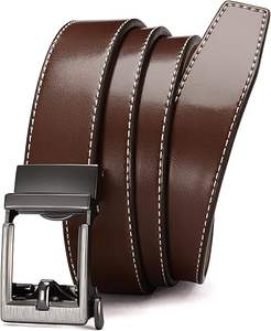 Cinturón de Cuero Genuino para Hombre, Estilo Clásico Vintage, Formal, Trenzado, Reversible, Duradero, de 3.5 cm de Ancho - Fabricante - Product Image 2