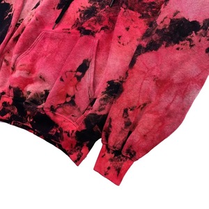 Sweat-shirts à capuche tie-dye vintage hip-hop de haute qualité 100% coton, logo personnalisé sur le devant, séchage rapide, respirant, streetwear d'hiver, doublé, unisexe - Product Image 3