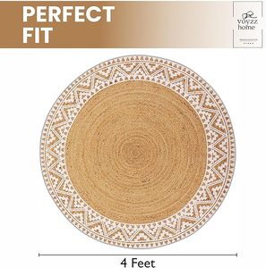 Tapis en jute 4 pieds, couleur unie, à poils longs, résistant aux taches, lavable, adapté aux animaux domestiques, fait main, style traditionnel, idéal pour l'entrée - Vente chaude - Product Image 4