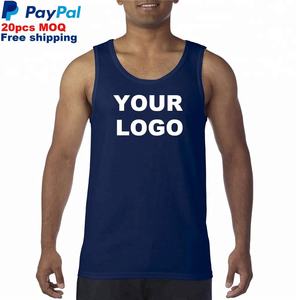 Camiseta sin Mangas Personalizada con Logotipo para Hombre, 100% Algodón, Lavado Ácido, Ropa Deportiva, Tejida, Colorida, para Atletismo - Product Image 3