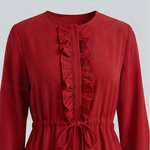 Abaya pour femmes, dernière collection, design premium, logo personnalisé, vente en gros, couleur, taille et style personnalisables, taille ajustée, robe modeste. - Product Image 4