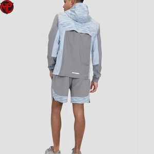 <b>Men's</b> 3 Tone Lightweight Windproof <b>Jacket</b> Quick Dry Hooded Sports Outerwear for Running Training <b>Jacket</b> Outdoor Wear - Product Image 6