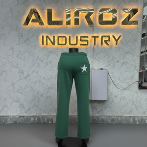 In Stock Breathable Mid Waist Sweatpants Solid Color Casual Cotton Sweatpants Made In Pakistan - Product Image 2